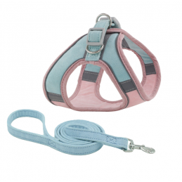 Acquista BAUMOOD Set di imbracatura e guinzaglio per cani ROSA TAG.XL con riferimento BM261 della ditta BAUMOOD