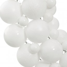 Acquista Ghirlanda di Natale Bianca 45 cm in Polistirene con riferimento GHV-356126 della ditta 