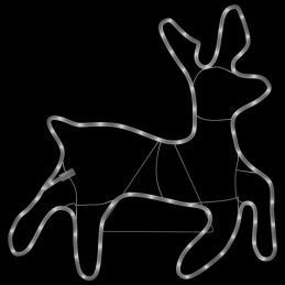 Acquista Figura Renna Natalizia con 72 LED Bianco Caldo 57x55x4,5 cm con riferimento GHV-343296 della ditta 