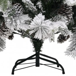 Acquista Albero di Natale con Neve Floccata e Pigne 225 cm PVC e PE con riferimento GHV-340532 della ditta 