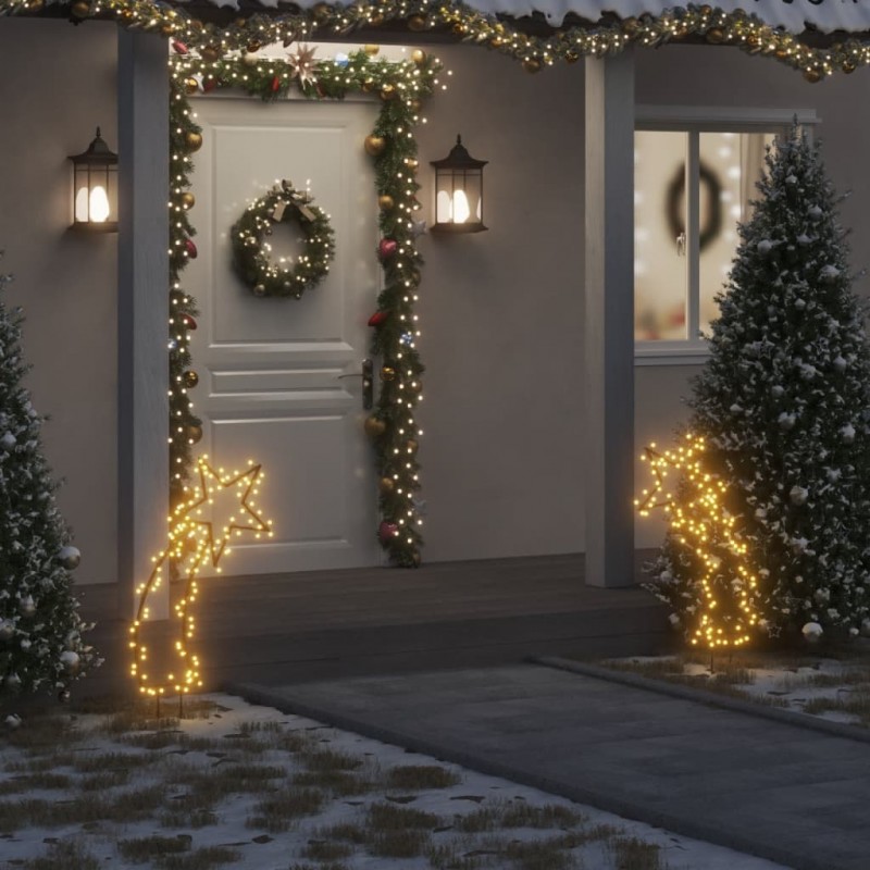 Acquista Luce Decorativa Natale con Picchetti Stella Cadente 115LED 89cm con riferimento GHV-357721 della ditta 