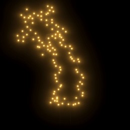 Acquista Luce Decorativa Natale con Picchetti Stella Cadente 115LED 89cm con riferimento GHV-357721 della ditta 
