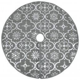 Acquista Gonna Albero Natale Raffinata con Calza Grigia Tessuto 122 cm con riferimento GHV-330282 della ditta 