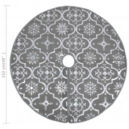 Acquista Gonna Albero Natale Raffinata con Calza Grigia Tessuto 122 cm con riferimento GHV-330282 della ditta 
