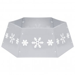Acquista Gonna per Albero di Natale Argento e Bianco Ø68x25 cm con riferimento GHV-331305 della ditta 