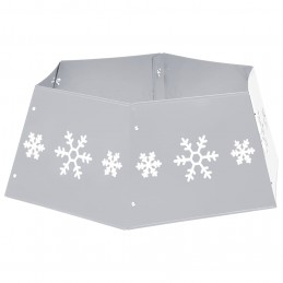 Acquista Gonna per Albero di Natale Argento e Bianco Ø68x25 cm con riferimento GHV-331305 della ditta 