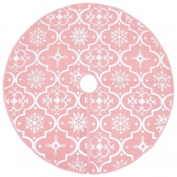 Acquista Gonna Albero Natale Raffinata con Calza Rosa Tessuto 150 cm con riferimento GHV-330286 della ditta 