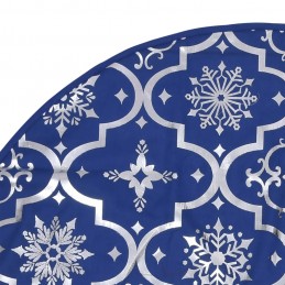 Acquista Gonna Albero Natale Raffinata con Calza Blu in Tessuto 90 cm con riferimento GHV-330278 della ditta 
