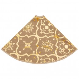 Acquista Gonna Albero Natale Raffinata con Calza Giallo Tessuto 122 cm con riferimento GHV-330291 della ditta 