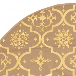 Acquista Gonna Albero Natale Raffinata con Calza Giallo Tessuto 122 cm con riferimento GHV-330291 della ditta 