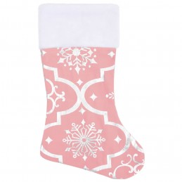 Acquista Gonna Albero Natale Raffinata con Calza Rosa Tessuto 122 cm con riferimento GHV-330285 della ditta 