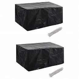 Acquista Coperture Arredi Giardino 2pz Polyrattan 8 Occhielli 180x140cm con riferimento GHV-279122 della ditta GARDENHOME