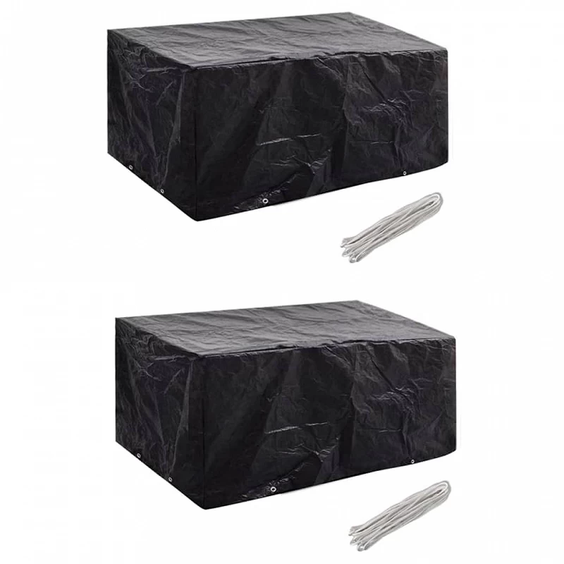 Acquista Coperture Arredi Giardino 2pz Polyrattan 8 Occhielli 180x140cm con riferimento GHV-279122 della ditta GARDENHOME