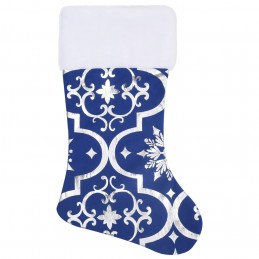 Acquista Gonna Albero Natale Raffinata con Calza Blu Tessuto 122 cm con riferimento GHV-330279 della ditta 