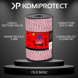 Acquista Filo 500MT Per Recinti Elettrici con riferimento K911 della ditta KOMIPROTECT