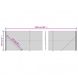 Acquista Recinzione Metallica con Flangia Verde 1,4x25 m con riferimento GHV-154155 della ditta 