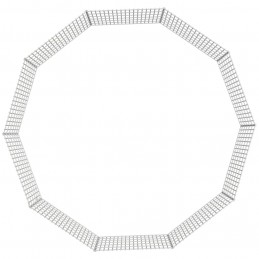 Acquista Conigliera con 10 Pannelli 54x60 cm Ferro Zincato con riferimento GHV-171575 della ditta 