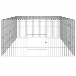 Acquista Conigliera con 2 Pannelli 220x110x55 cm Ferro Zincato con riferimento GHV-171563 della ditta 