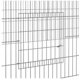Acquista Conigliera con 2 Pannelli 220x110x55 cm Ferro Zincato con riferimento GHV-171563 della ditta 