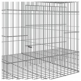 Acquista Conigliera con 2 Pannelli 110x79x54 cm Ferro Zincato con riferimento GHV-171568 della ditta 