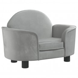 Acquista Lettino per Cani Grigio Chiaro 66x40x45 cm in Velluto con riferimento GHV-171839 della ditta 