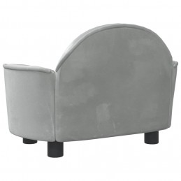 Acquista Lettino per Cani Grigio Chiaro 66x40x45 cm in Velluto con riferimento GHV-171839 della ditta 