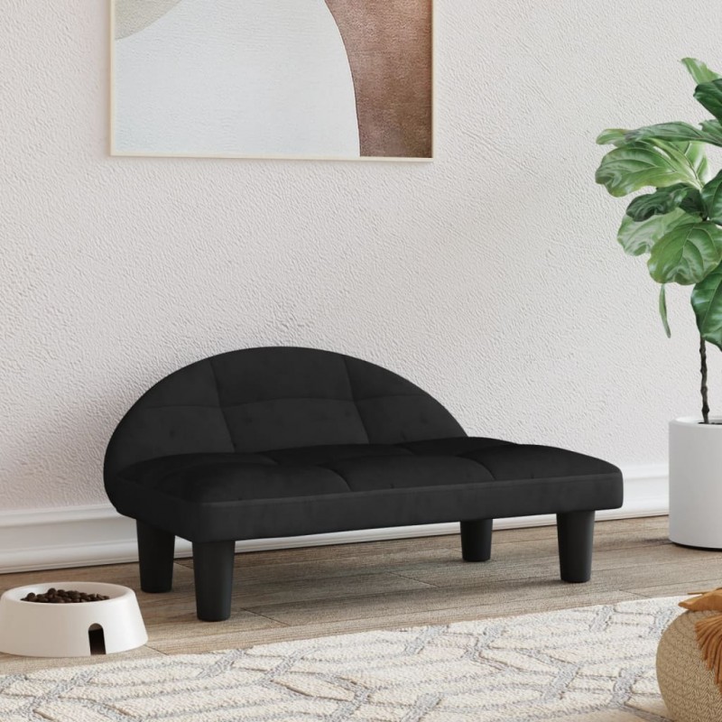 Acquista Lettino per Cani Nero 70x52x30 cm in Velluto con riferimento GHV-171942 della ditta 