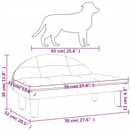 Acquista Lettino per Cani Nero 70x52x30 cm in Tessuto con riferimento GHV-171937 della ditta 
