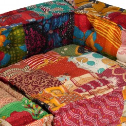 Acquista Pouf Modulare a 2 Posti in Tessuto Patchwork con riferimento GHV-244977 della ditta 