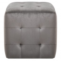 Acquista Comodini 2 pz Grigio 30x30x30 cm in Tessuto Vellutato con riferimento GHV-249017 della ditta 