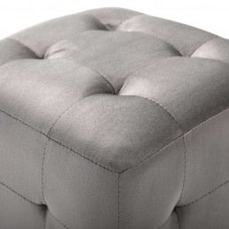 Acquista Comodini 2 pz Grigio 30x30x30 cm in Tessuto Vellutato con riferimento GHV-249017 della ditta 