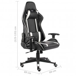 Acquista Sedia da Gaming Girevole Bianca in PVC con riferimento GHV-20482 della ditta 