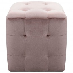 Acquista Comodini 2 pz Rosa 30x30x30 cm in Tessuto Vellutato con riferimento GHV-249020 della ditta 