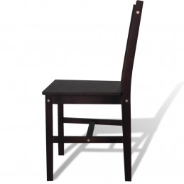 Acquista Sedie da Pranzo 6 pz Marrone Scuro in Legno di Pino con riferimento GHV-271499 della ditta 