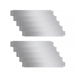 Acquista Set 10 pz Bordo prato flessibile in acciaio galvanizzato 100 x 14 cm con riferimento GHV-271782 della ditta 