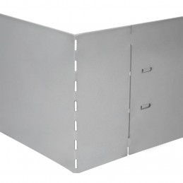 Acquista Set 10 pz Bordo prato flessibile in acciaio galvanizzato 100 x 14 cm con riferimento GHV-271782 della ditta 