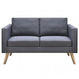 Acquista Set Divani a 2 e a 3 Posti in Tessuto Grigio Scuro con riferimento GHV-272194 della ditta 