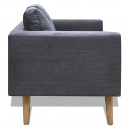 Acquista Set Divani a 2 e a 3 Posti in Tessuto Grigio Scuro con riferimento GHV-272194 della ditta 