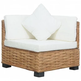 Acquista Divano Angolare con Cuscini in Rattan Naturale con riferimento GHV-286279 della ditta GARDENHOME