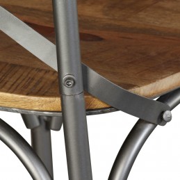Acquista Sedie da Pranzo 6 pz Legno Massello di Mango Schienale Acciaio con riferimento GHV-274909 della ditta 