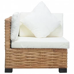 Acquista Divano Angolare con Cuscini in Rattan Naturale con riferimento GHV-286279 della ditta GARDENHOME