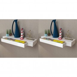 Acquista Mensole con Cassetti 2 pz Bianco 80 cm con riferimento GHV-276002 della ditta 
