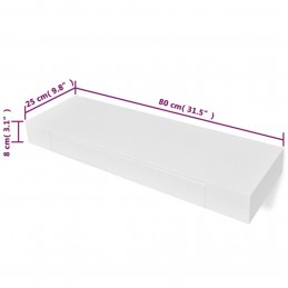 Acquista Mensole con Cassetti 2 pz Bianco 80 cm con riferimento GHV-276002 della ditta 