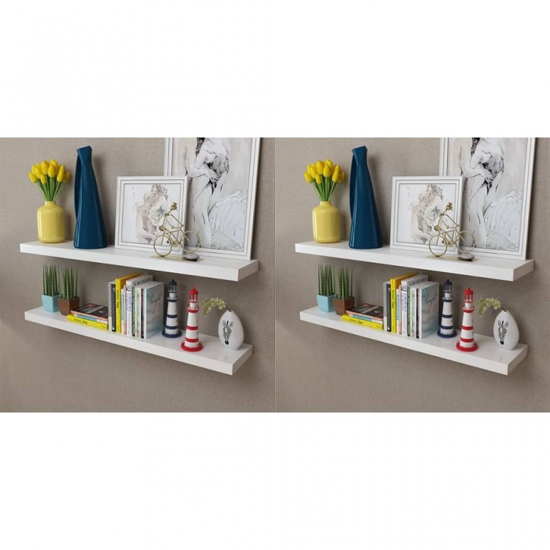 Acquista Mensole a Parete 4 pz Bianche 100 cm con riferimento GHV-275999 della ditta 