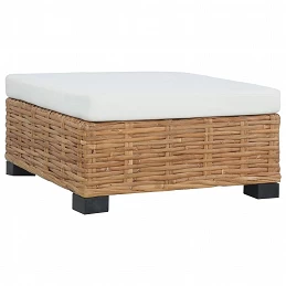 Acquista Poggiapiedi con Cuscino in Rattan Naturale con riferimento GHV-286281 della ditta GARDENHOME
