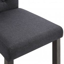 Acquista Sedie da Pranzo 6 pz Grigio Scuro in Tessuto con riferimento GHV-276966 della ditta 