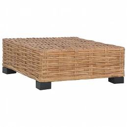 Acquista Poggiapiedi con Cuscino in Rattan Naturale con riferimento GHV-286281 della ditta GARDENHOME