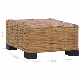 Acquista Tavolino da Caffè 47x47x28 cm in Rattan Naturale con riferimento GHV-286282 della ditta GARDENHOME