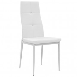 Acquista Sedie da Pranzo 6 pz Bianche in Similpelle con riferimento GHV-275436 della ditta 