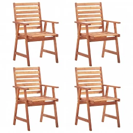 Acquista Sedie da Pranzo da Esterni 4 pz in Legno Massello di Acacia con riferimento GHV-3051100 della ditta GARDENHOME